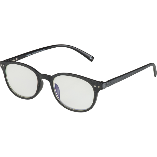 BLU-BAN GLASSES 7505 MORRISON BRUSH BLACK +2.00