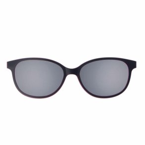 Matt Black/Fucsia Grey lens magnetic Sun clip size 47w.case