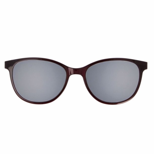 Shiny dark Purple+ Grey lens magnetic Sun clip size48 w.case