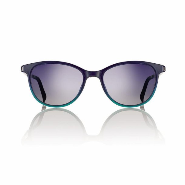 Shiny grad blue w/grad blue lens ultem magn clip-on + case