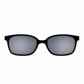 Matt black/red grey polar.56 square magnetic Sunclip w.case