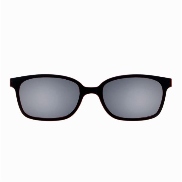 Matt black/red grey polar.56 square magnetic Sunclip w.case