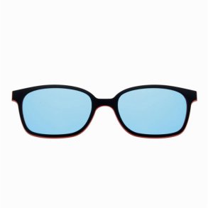 Matt black/red blue mirror polar.47square magnetic Sunclip