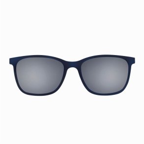 Matt blue w.grey polarized lenses 53 magnetic Sunclip