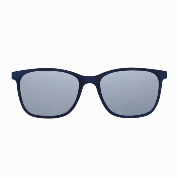 Blue w.grey/silver mirror polar.lenses 53 magnetic Sunclip