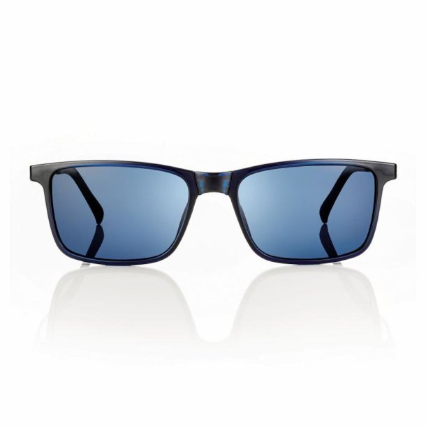 SHINY BLUE+ BLUE LENS 55 MAGNETIC CLIP-ON FOLDING+W.CASE