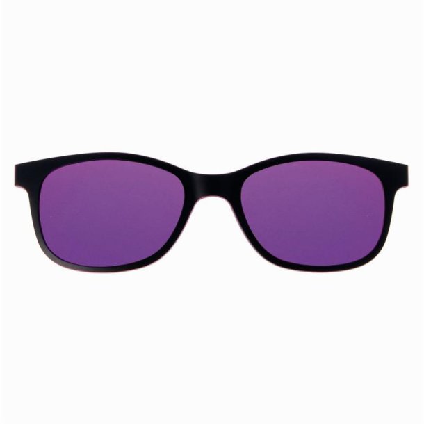Mattblack/fuchsia purple multilayer lenses48 magneticSunclip