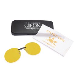 Clip-On Panto Shape 54mm Yellow Lenses