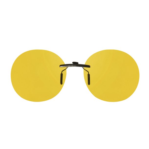 Clip-On Panto Shape 54mm Yellow Lenses