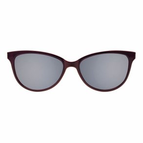 Shiny darkred w.grey lenses magnetic clip-on s.51 f.Fr.F0205