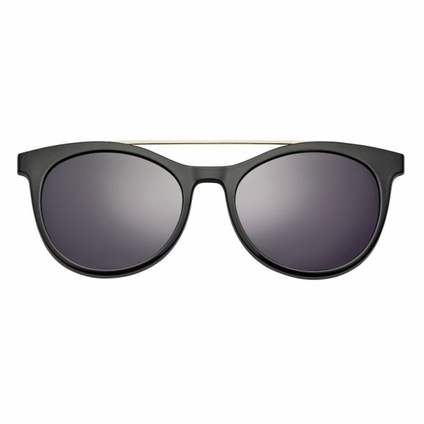 Shiny metallic black/gold magnet.clip-on 51 grey ens f.F0208