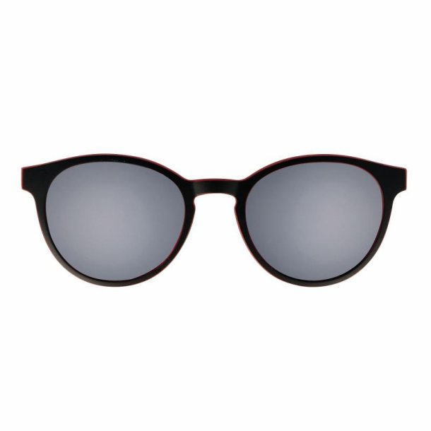 Matt black/red+grey lenses 45magnetic clip-on with case