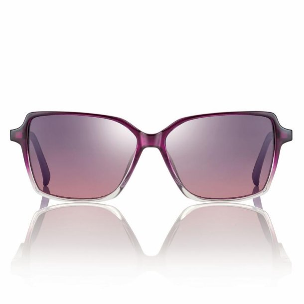 Shiny lilac w/Grad grey/purple lens 54 magnetic clip-on+case