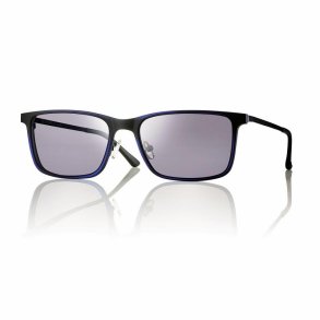 Matt blue + smoke lenses 57 magnetic clip-on+case