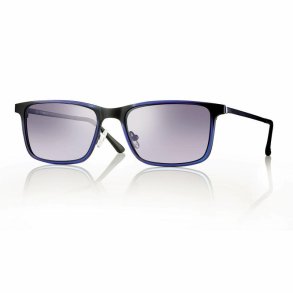 Matt blue + smoke lenses 59 magnetic clip-on+case