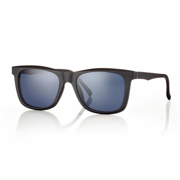 Matt black 54 magnetic clip-onsmoke lenses