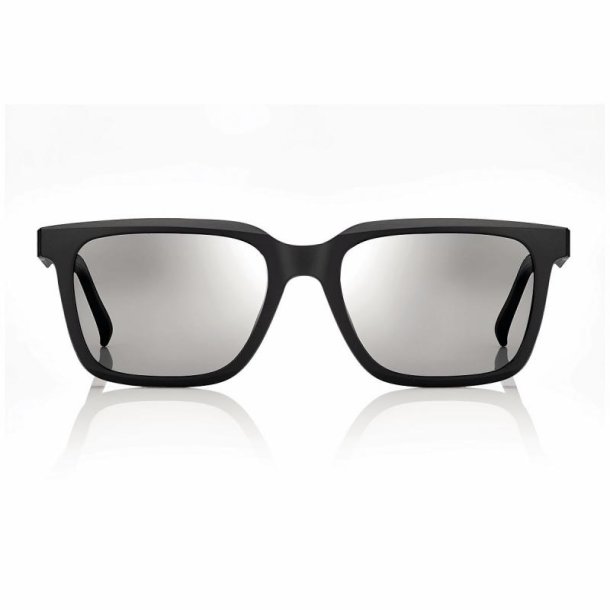 Matt black magnetic clip-on size54 photochromatic smoke len