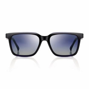 Shiny blue magnetic clip-on size 54 with smoke lens