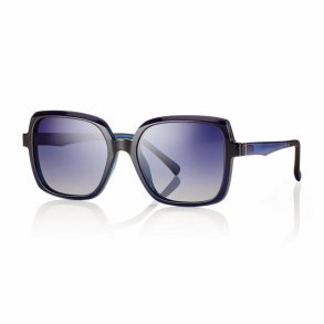 Shiny blue + gradient blue lenses 54 magnetic clip-on+case