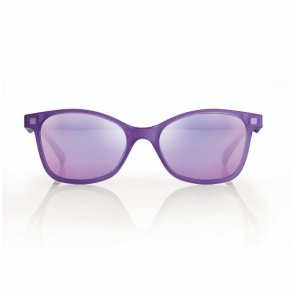 Matt lilac w/Purple mirror lenses 49 magnetic clip-on+case