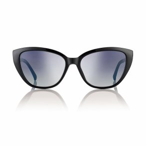 Shiny black w/Gradient blue lenses 55 magnetic clip-on+case