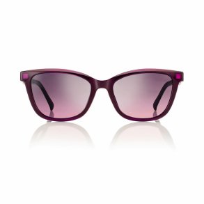 Shiny purple+gradient grey pink lenses 54 magn, clip-on+case