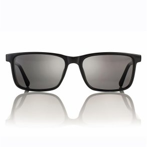 Shiny Black w/Smoke lenses 55magn clip-on + Case