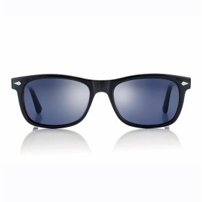 Shiny Black w/Blue lenses 54 magn clip-on + Case