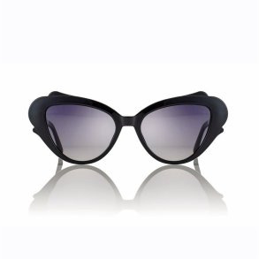 Shiny Black w/Grad Smoke lenses 52 magnetic clip-on + Case