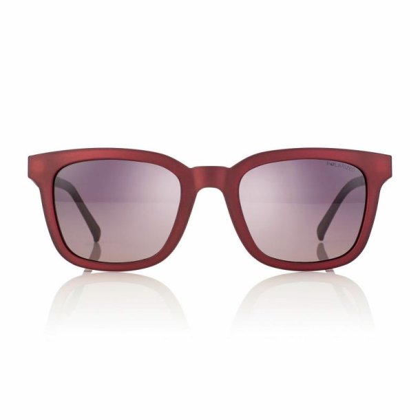 MATT RED + GRADUATED PLUM-BROWN LENS 50 clip on