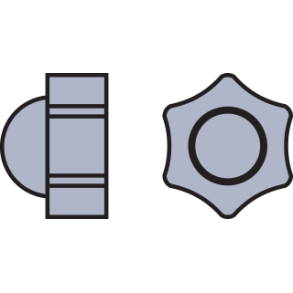 CAP LOKNUT:1.3MM,SIL-250