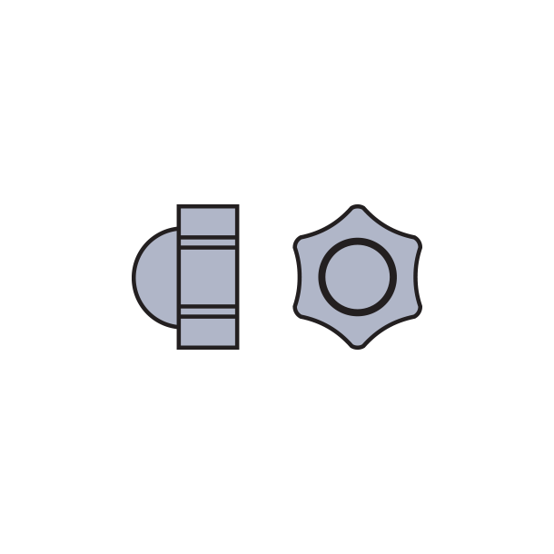 CAP LOKNUT:1.3MM,SIL-250