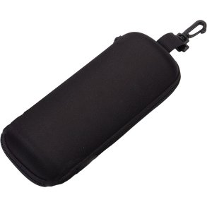 CASE:SAFETY, SEMI-HARD-NYLON CVR ZIPPER W/SNAP HOOK,BLACK,XL