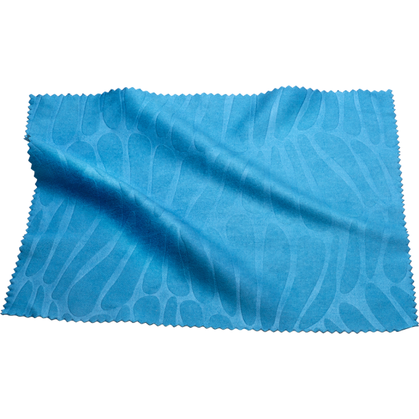 CLOTH: EMBOSSED BLUE FROND, 6X7