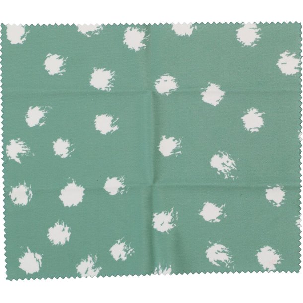 CLOTH: GREEN DOTS 6 X 7 STOCK