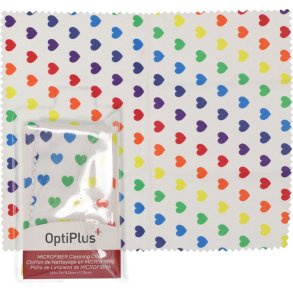 CLOTH: OPTIPLUS 6X7 RAINBOW HEARTS