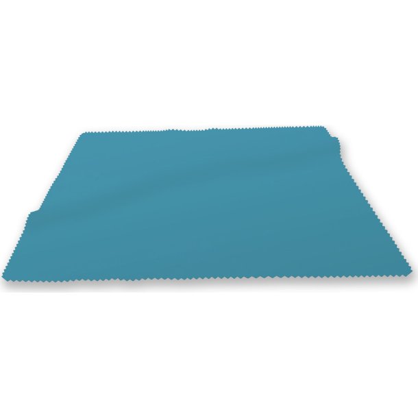 CLOTH: SILKY MICROFIBER 6"X6"""" AQUA STOCK"""