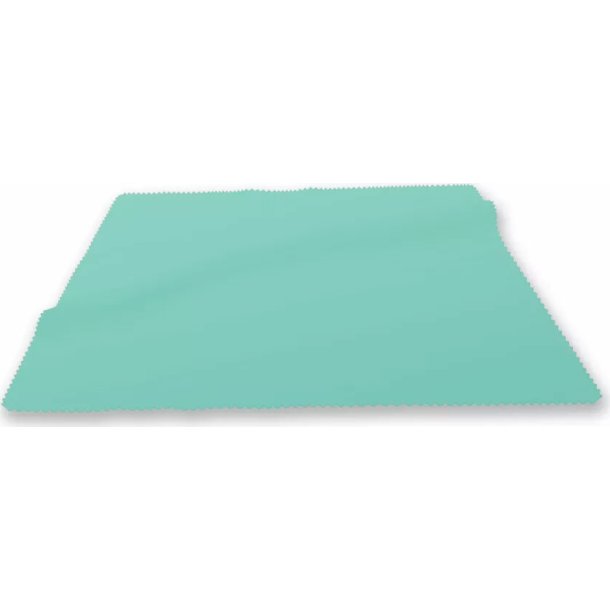 CLOTH: SILKY MICROFIBER 6"X6"""" TEAL STOCK"""