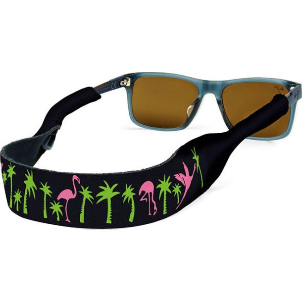 CROAKIES: BEACH PRINT FLAM PALM BLK