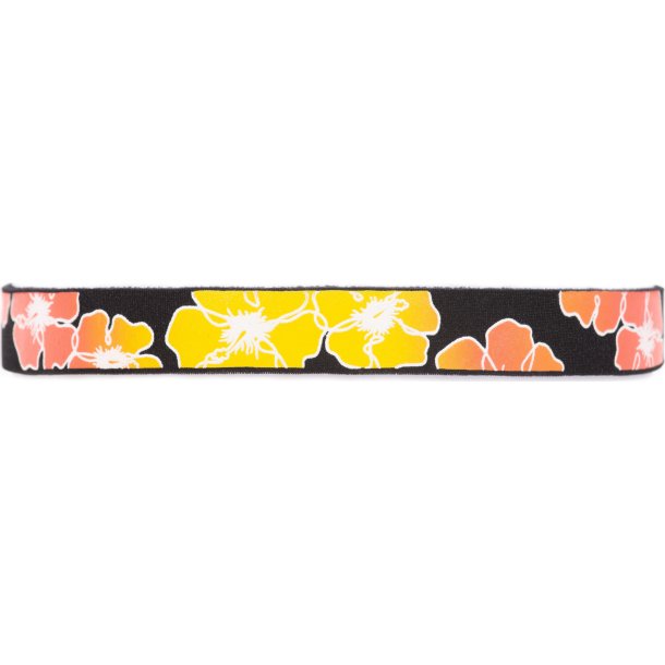 CROAKIES: TROPICAL PRINT HIBISCUS BLK
