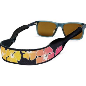 CROAKIES: XL TROPICAL PRINT HIBISCUS BLK