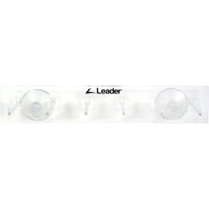 DISPLAY: 6 PLACE EMPTY ACRYLIC HOLDER, SUCTION CUPS