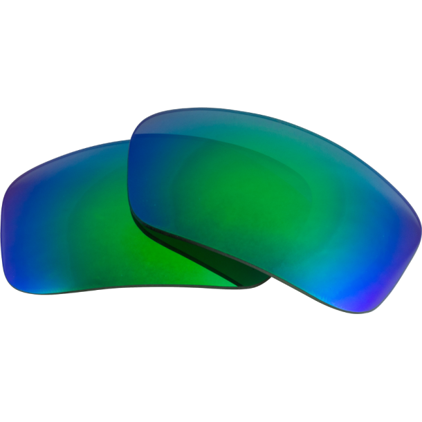 EDGED 8 BASE PC/POL LENS: ORACLE GRAY W/GREEN MIRROR 1PR