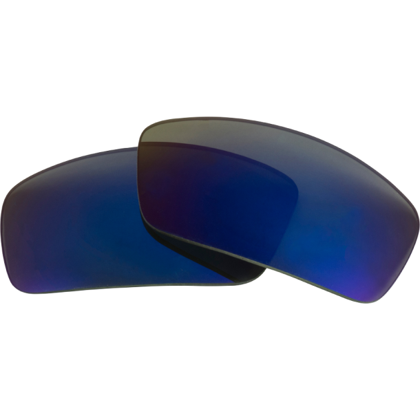 EDGED 8 BASE PC/POL LENS: RATTLER GRAY W/BLUE MIRROR 1PR