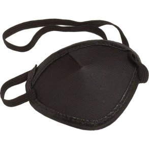 EYE PATCH WITH ELASTIC BAND BLACK 12/PKG