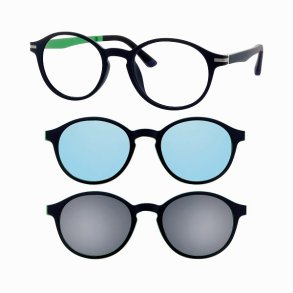 Kids Frame Panto Matt Dark Blue 46 18-135