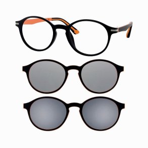 Kids Frame Panto Matt Black 46 18-135