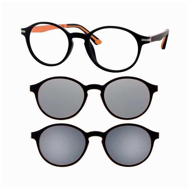 Kids Frame Panto Matt Black 46 18-135