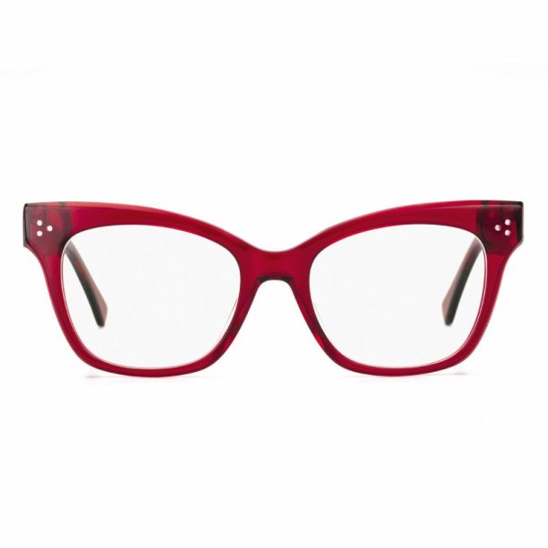 AIRPORT TOKYO dark red 52 18-145 Lady acetate frame w.case