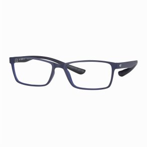Matt blue 52 16-155 Unisex Ultem frame wrap-around temples